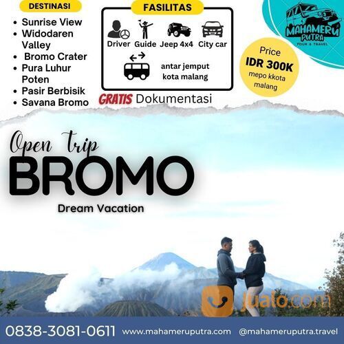 Open Trip Bromo Sunrise Setiap Hari - Harga Terjangkau