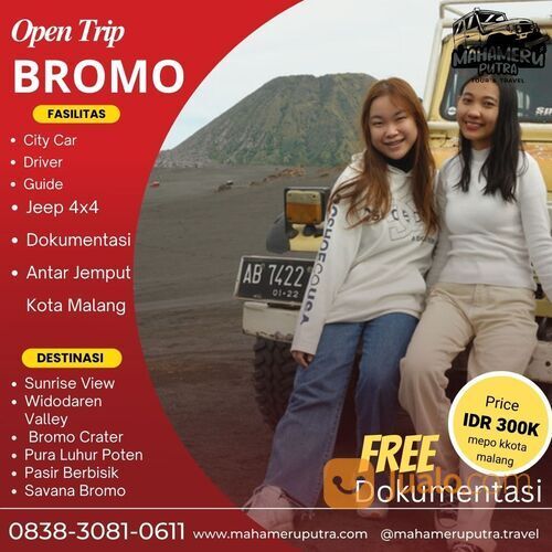 Open Trip Bromo Sunrise Setiap Hari - Harga Terjangkau
