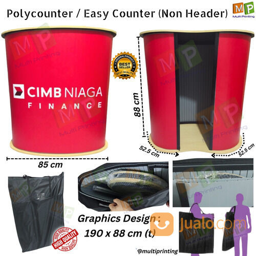 Meja Pameran/ Polycounter/ Easy Counter/ Pop Up Booth