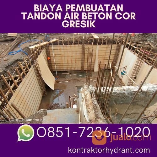 Biaya Pembuatan Tandon Air Beton Cor Gresik TERPERCAYA, Hub: 0851-7236-1020