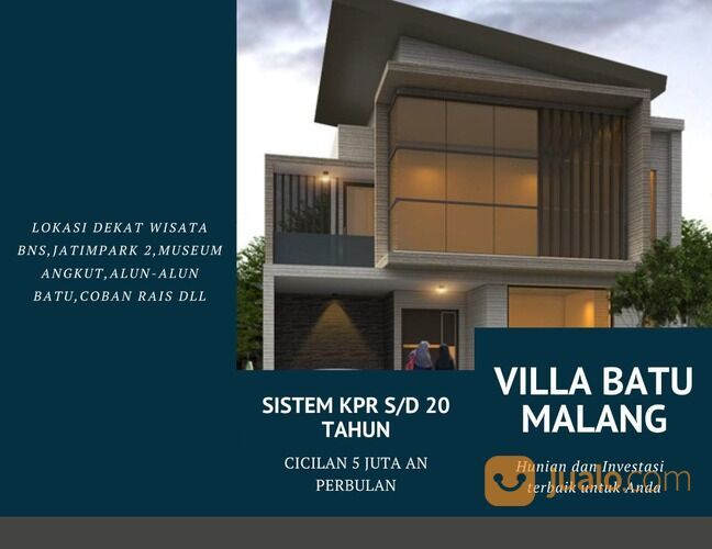 15 juta Bisa Miliki Villa Eksklusif Kota Batu