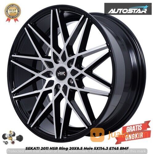 Velg Mobil Termurah Ring 20 Hsr SAKATI R20X85 Pcd 5X114,3 ET45 BMF