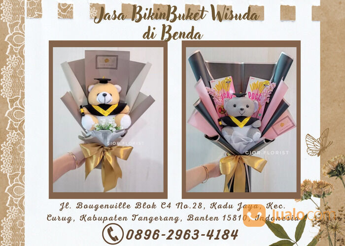 TRUSTED, Wa.Call 0896-2963-4184, Jasa Bikin Buket Wisuda di Benda