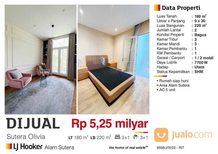 Rumah sutera olivia,alam sutera