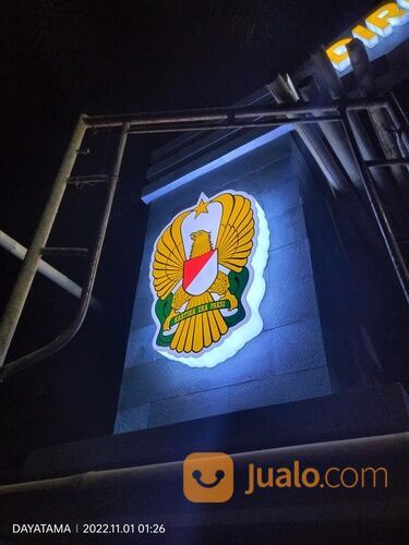 Neon Box Custom Akrilik LED | Logo TNI Angkatan Darat