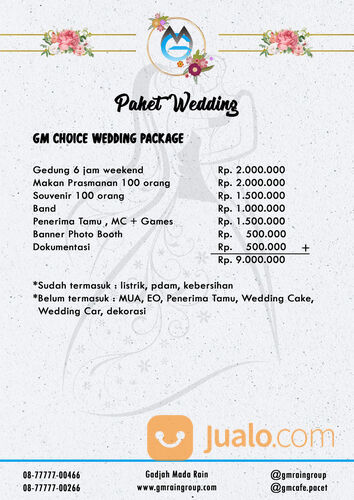 Jasa penyewaan gedung serbaguna (pernikahan, ultah, meeting, gathering, dll)
