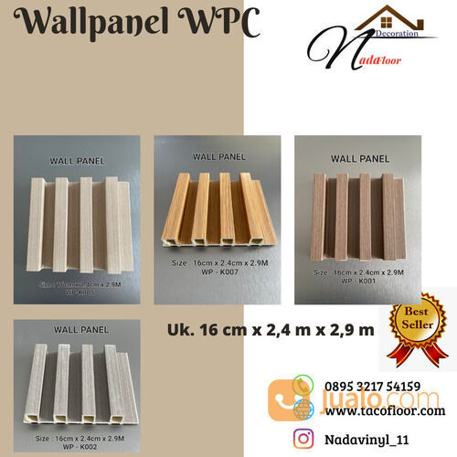 WPC Wallpanel Kisi Kisi Dinding Motif Kayu Tebal 20 mm