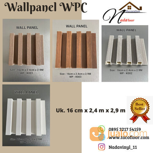 WPC Wallpanel Kisi Kisi Dinding Motif Kayu Tebal 20 mm