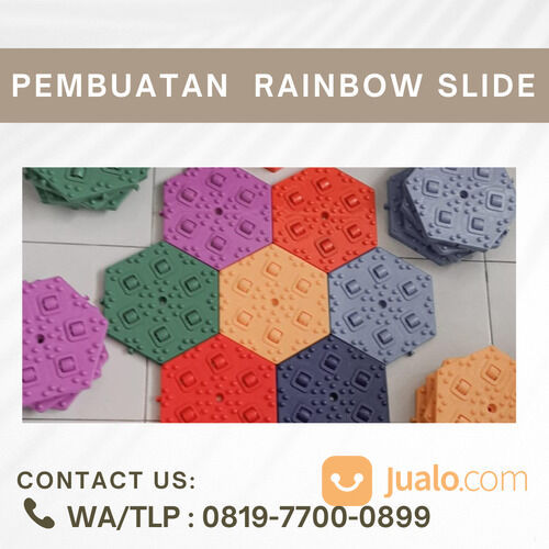 Pembuatan Rainbow Slide taua Perosotan Pelangi Malang