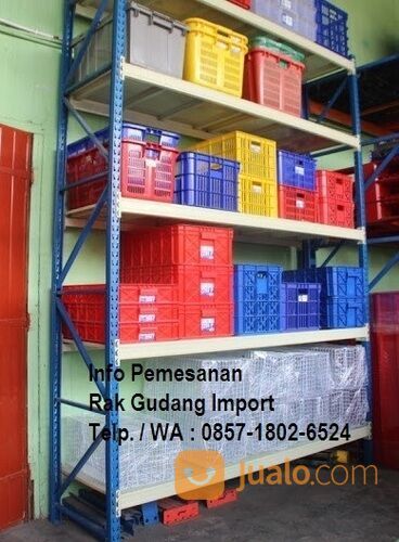 Rak Gudang Medium Duty Kapasitas Beban 500Kg/Shelving