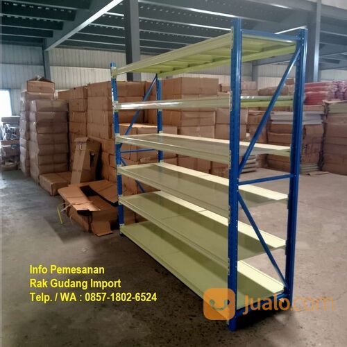 Rak Gudang Medium Duty Kapasitas Beban 500Kg/Shelving