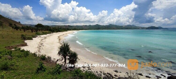 Tanah Tepi Pantai Pasir Putih di Pengantap Lombok