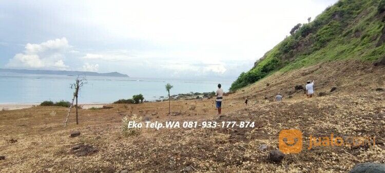 Tanah Tepi Pantai Pasir Putih di Pengantap Lombok