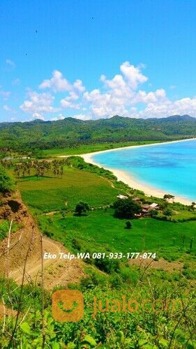 Tanah Tepi Pantai Pasir Putih di Pengantap Lombok