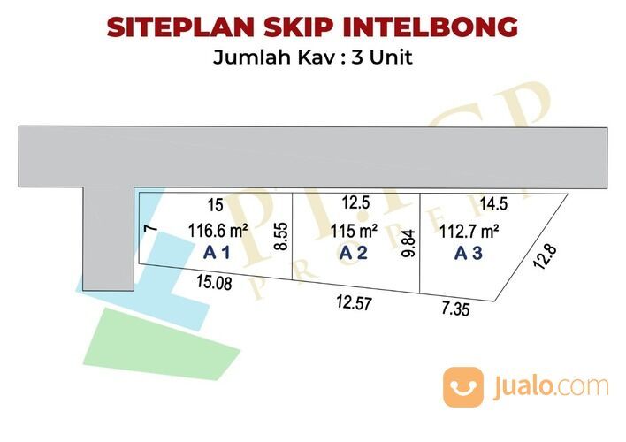 Tanah murah Jl Mayor Zurbi Bustan dekat SMA Plus 17 Palembang