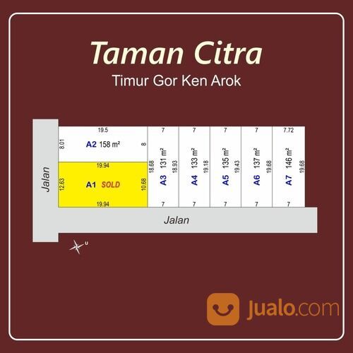 Tanah Malang 10 Menit SMAN 6 Malang 900 ribuan/m²