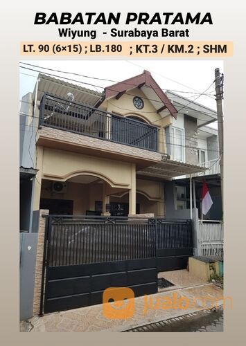 Rumah Babatan Pratama Wiyung Surabaya- 2 Lantai