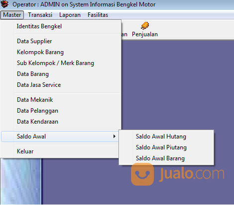 Software Bengkel Motor