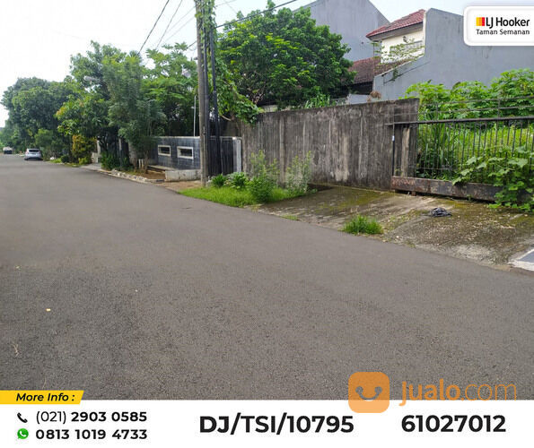 (TSI/10795) Kavling Jl. Menara, Meruya Selatan, Jakarta Barat, 10x25 m², SHM