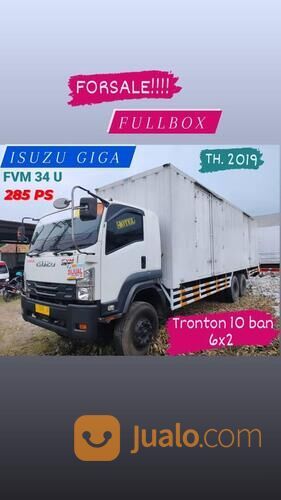 TRUK BOX ISUZU GIGA FVM 34 U 285 PS TH. 2019