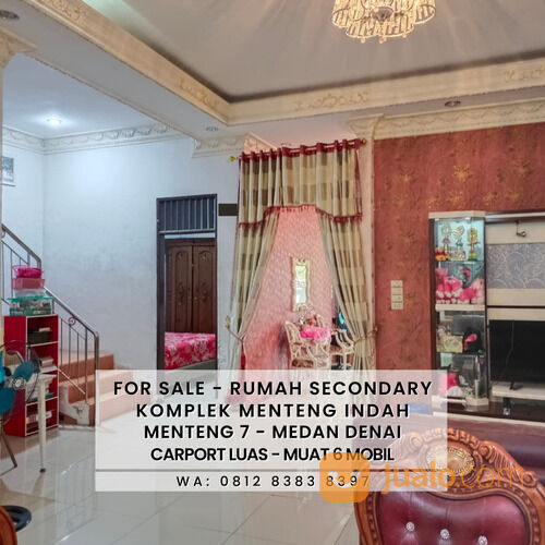 RUMAH SECONDARY MEWAH MURAH - KOMPLEK MENTENG INDAH JL MENTENG 7 MEDAN DENAI