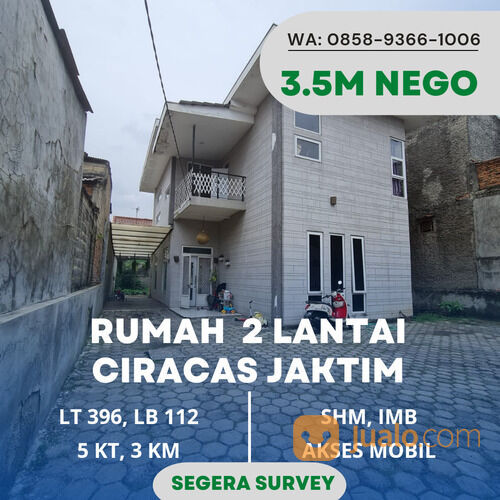 Rumah Ciracas Jaktim 2 Lantai Luas dan Strategis di Kota Jakarta Timur
