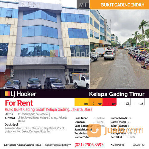 Ruko Bukit Gading Indah Kelapa Gading, Jakarta Utara