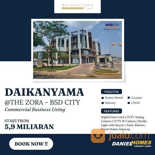 Daikanyama Ruko Modern Pertama di Kawasan The Zora BSD City