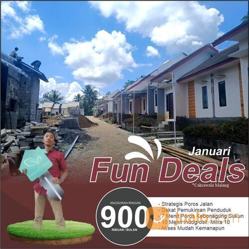 PROMO FREE MEJA DAPUR + PAGAR BELAKANG RUMAH KPR SUBSIDI MURAH MALANG JAN 2023