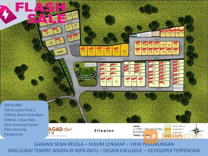 3 Lantai Rumah Batu Tipe 75 Udara Dingin dan Sejuk