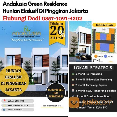 Hunian Ekslusif Andalusia Green Residence Di Pinggiran Jakarta UNIT TERBATAS