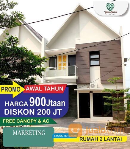 Rumah cluster 2 lantai harga awal tahun 2023, diskon 200jt