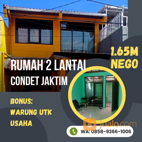 Plus Warung Rumah Condet Jaktim 2 Lantai Dekat Jalan Raya