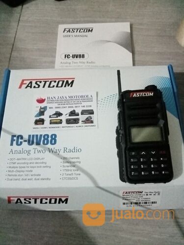 HT FASTCOM FC- UV88 UHF-VHF WALKY-WALKY ORI GARANSI RESMI DISTRIBUTOR