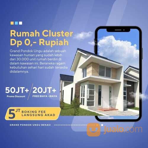 Rumah Cluster Tanpa DP Dekat Summarecon Crown Gading