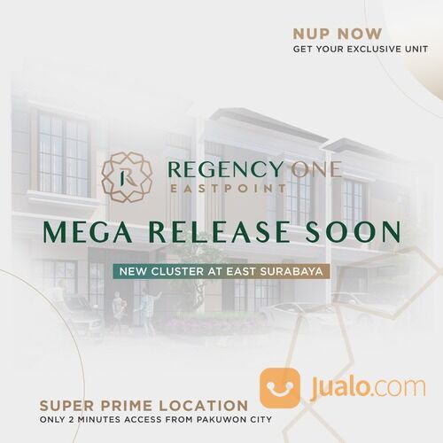 LANGKA! Rumah Regency One Eastpoint Start 700Jutaan Dekat Pakuwon City