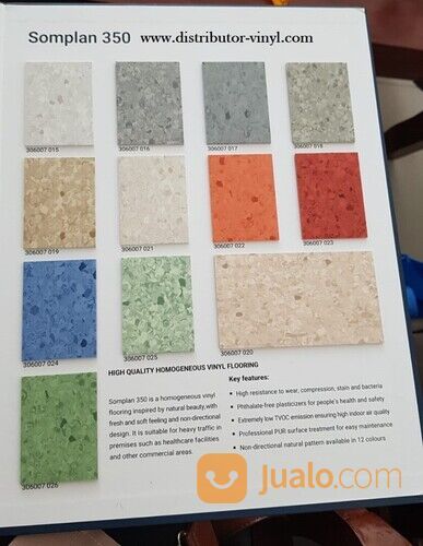 Karpet Vinyl Roll Tarkett Somplan 350 Vinyl Rumah Sakit