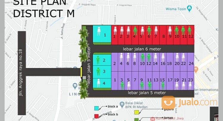 Rumah Perumahan di Anggrek Raya Jl Setiabudi, Simpang Pemda Medan Selayang