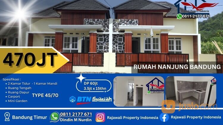 Rumah Murah Nanjung Lagadar type 45/70 Bandung