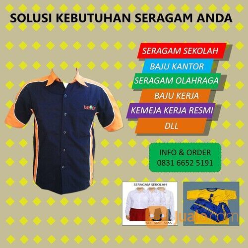 0831-6652-5191 (LANGSUNG DARI KONVEKSI), Di cari Agen Baju Seragam Olahraga Tegal