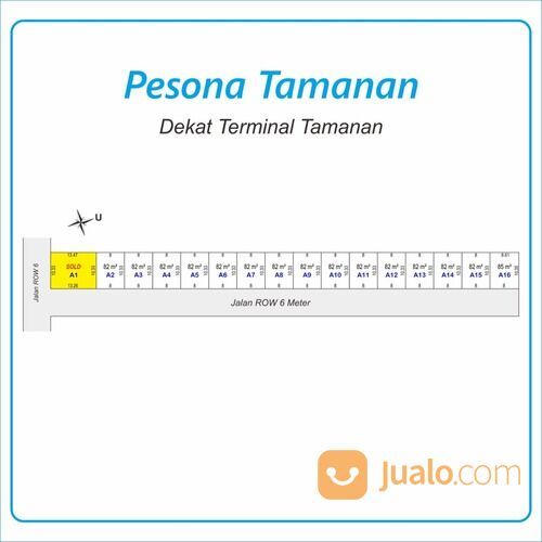 Tanah Tamanan, Hanya 1 Jt-an/m2: Sertifikat Hak Milik