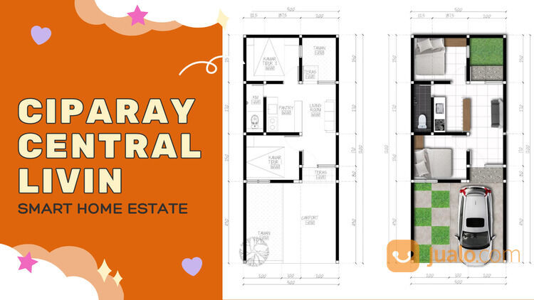 RUMAH IDAMAN HARGA MULAI 300 JUTAAN,DP 1 JUTA ALL IN DI CIPARAY