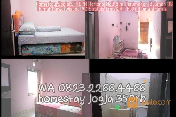 Homestay Jogja JIH UPN Hartono Mall dlm Perumahan Bulanan RS Rumah Sewa Wisuda AC Stratgis Frnis 2KT