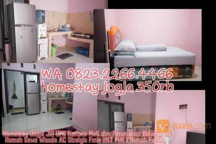 Homestay Jogja JIH UPN Hartono Mall dlm Perumahan Bulanan RS Rumah Sewa Wisuda AC Stratgis Frnis 2KT