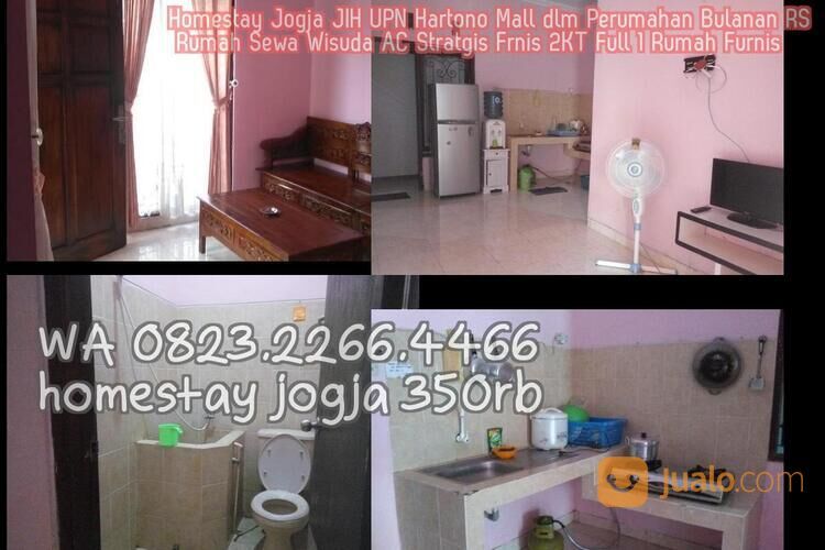 Homestay Jogja JIH UPN Hartono Mall dlm Perumahan Bulanan RS Rumah Sewa Wisuda AC Stratgis Frnis 2KT