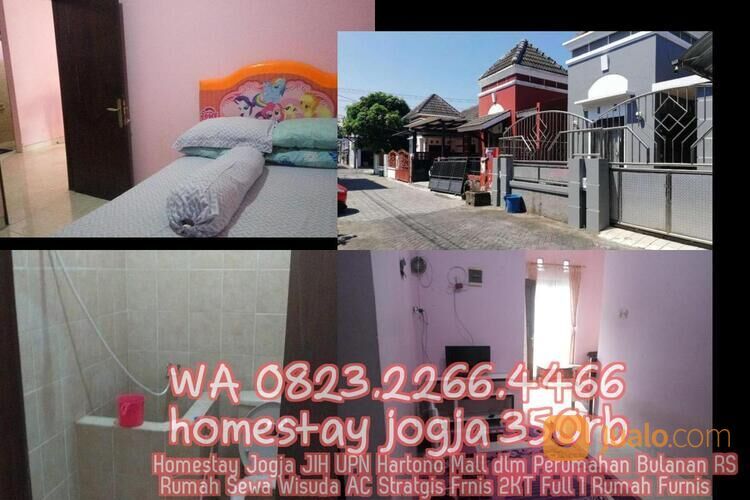 Homestay Jogja JIH UPN Hartono Mall dlm Perumahan Bulanan RS Rumah Sewa Wisuda AC Stratgis Frnis 2KT