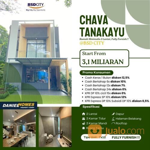 Chava Rumah Minimalis Modern Terbaik di Tanakayu BSD City