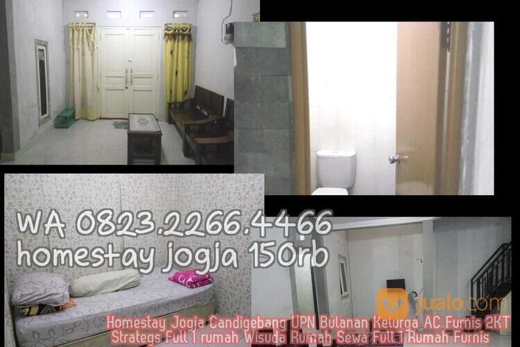 Homestay Jogja Candigebang UPN Bulanan Kelurga AC Furnis 2KT Strategs Full 1 rumah Wisuda Rumah Sewa