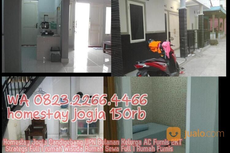 Homestay Jogja Candigebang UPN Bulanan Kelurga AC Furnis 2KT Strategs Full 1 rumah Wisuda Rumah Sewa