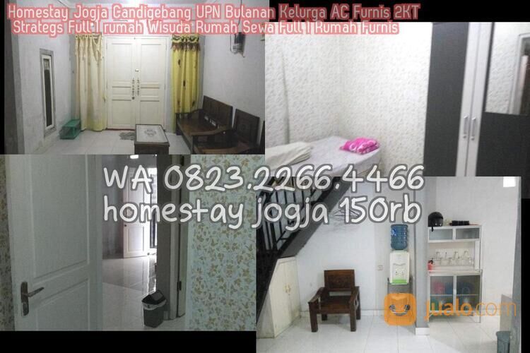 Homestay Jogja Candigebang UPN Bulanan Kelurga AC Furnis 2KT Strategs Full 1 rumah Wisuda Rumah Sewa